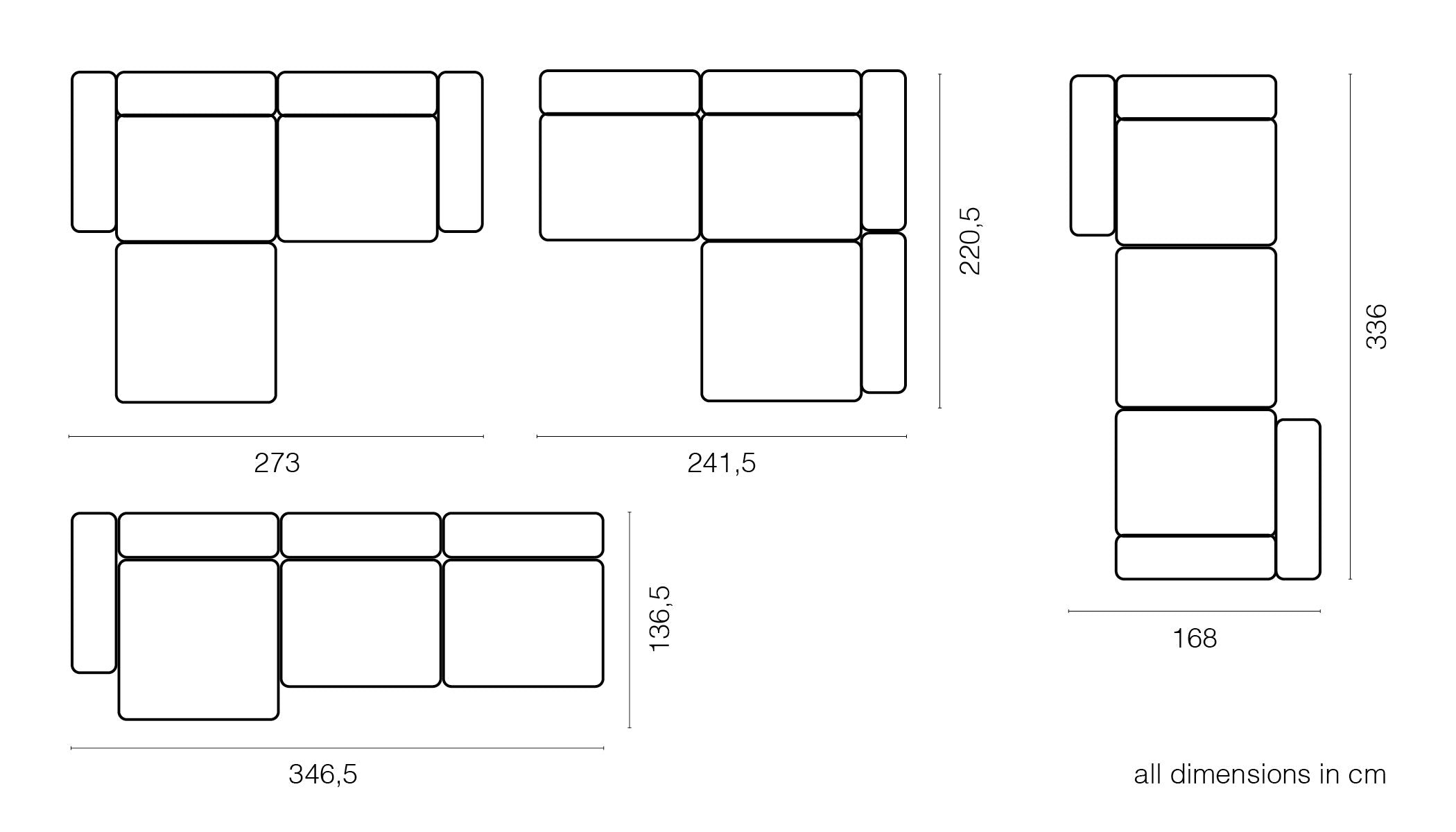 vetsak®-Corner Sofa L Knit stone