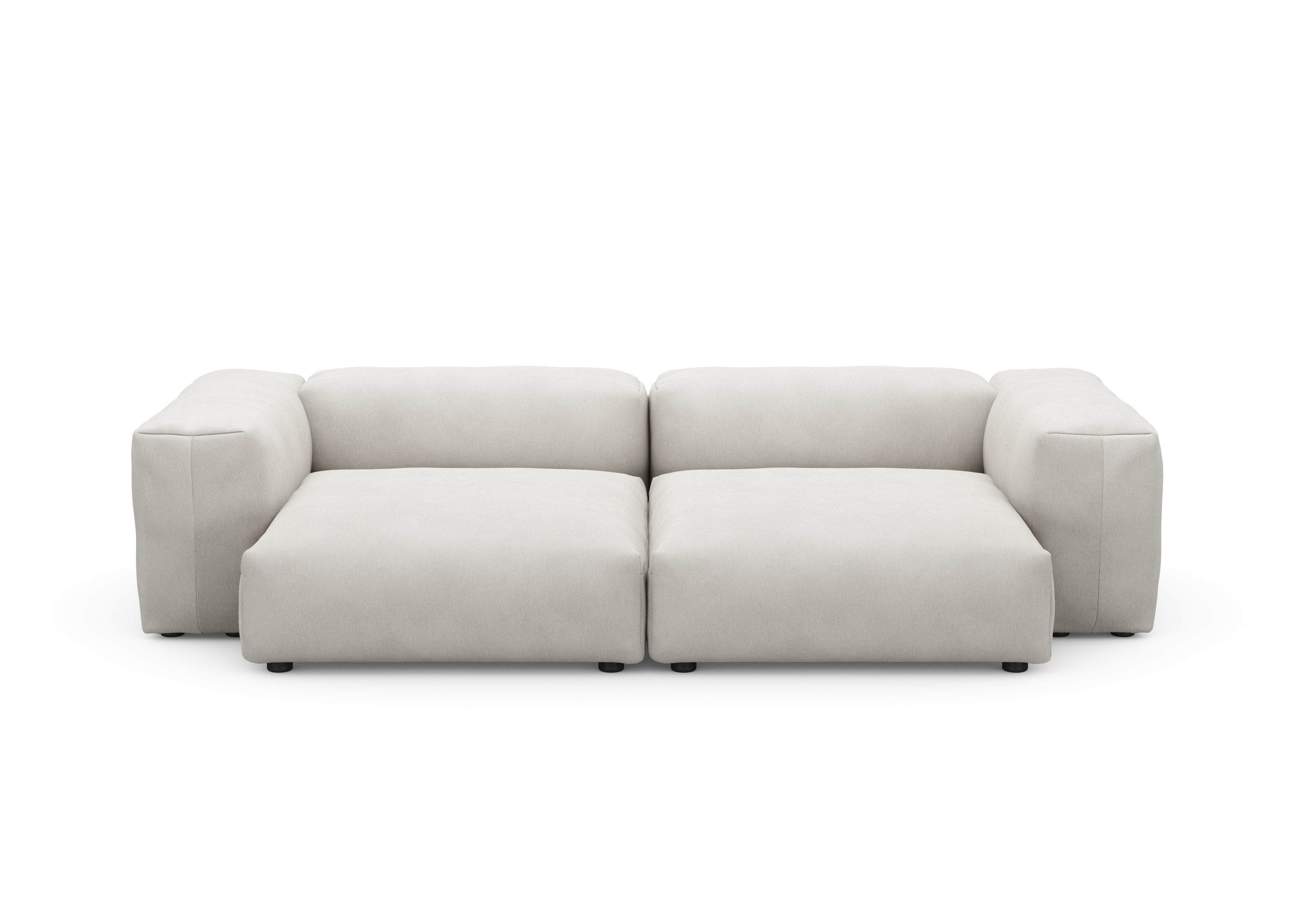 vetsak®-Two Seat Sofa L Canvas light grey