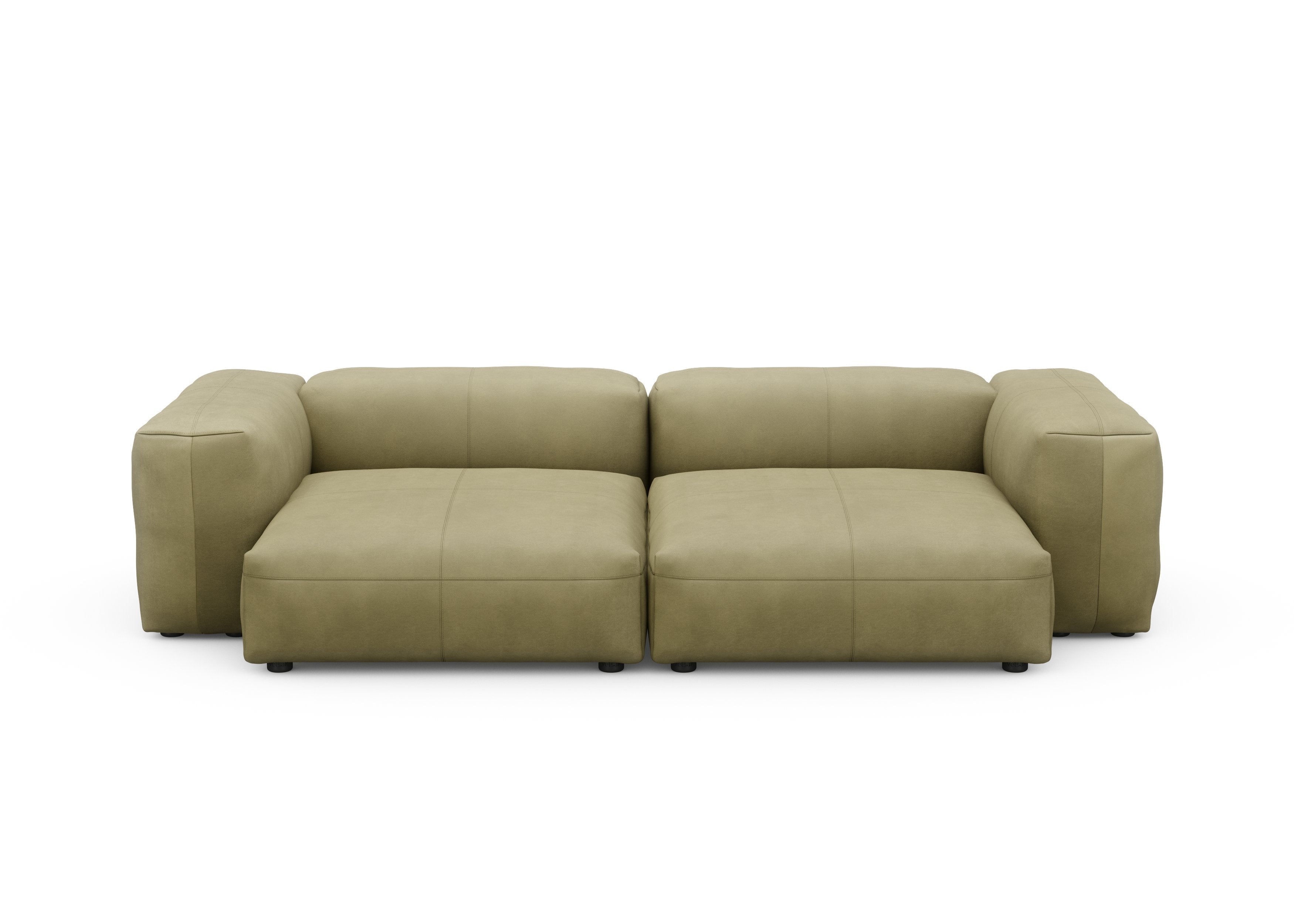 vetsak®-Two Seat Sofa L Leather olive