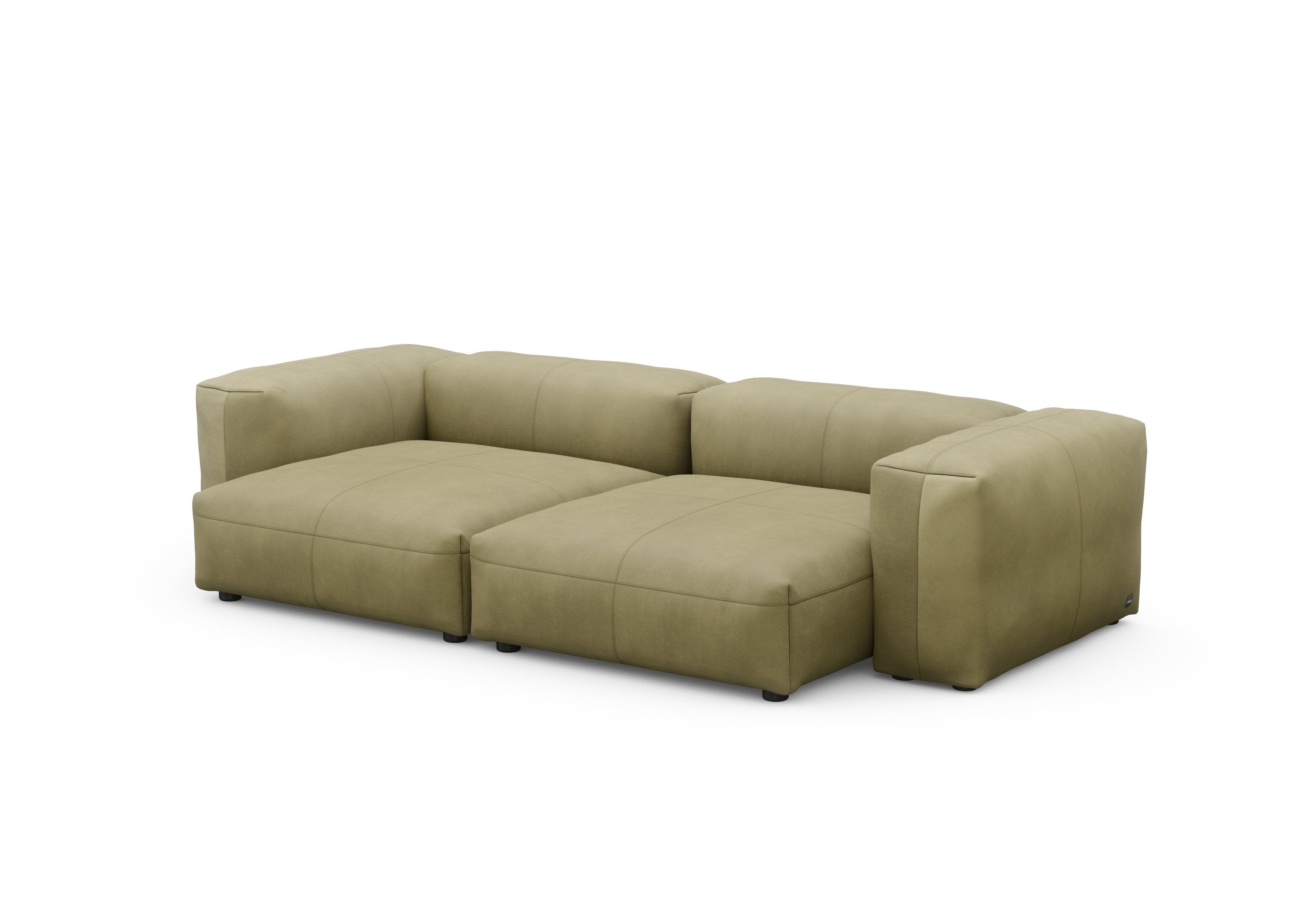 vetsak®-Two Seat Sofa L Leather olive