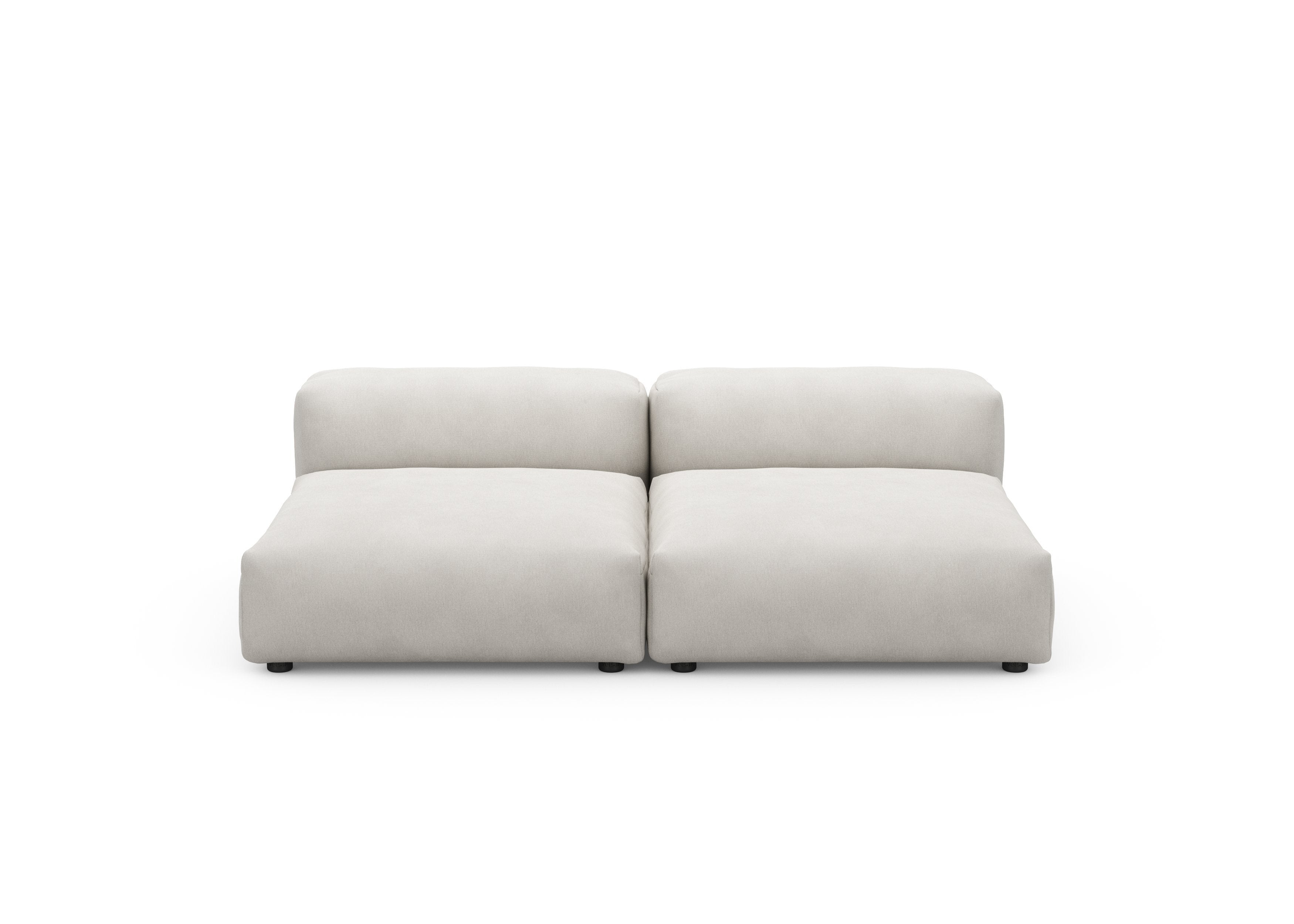 vetsak®-Two Seat Lounge Sofa L Canvas light grey