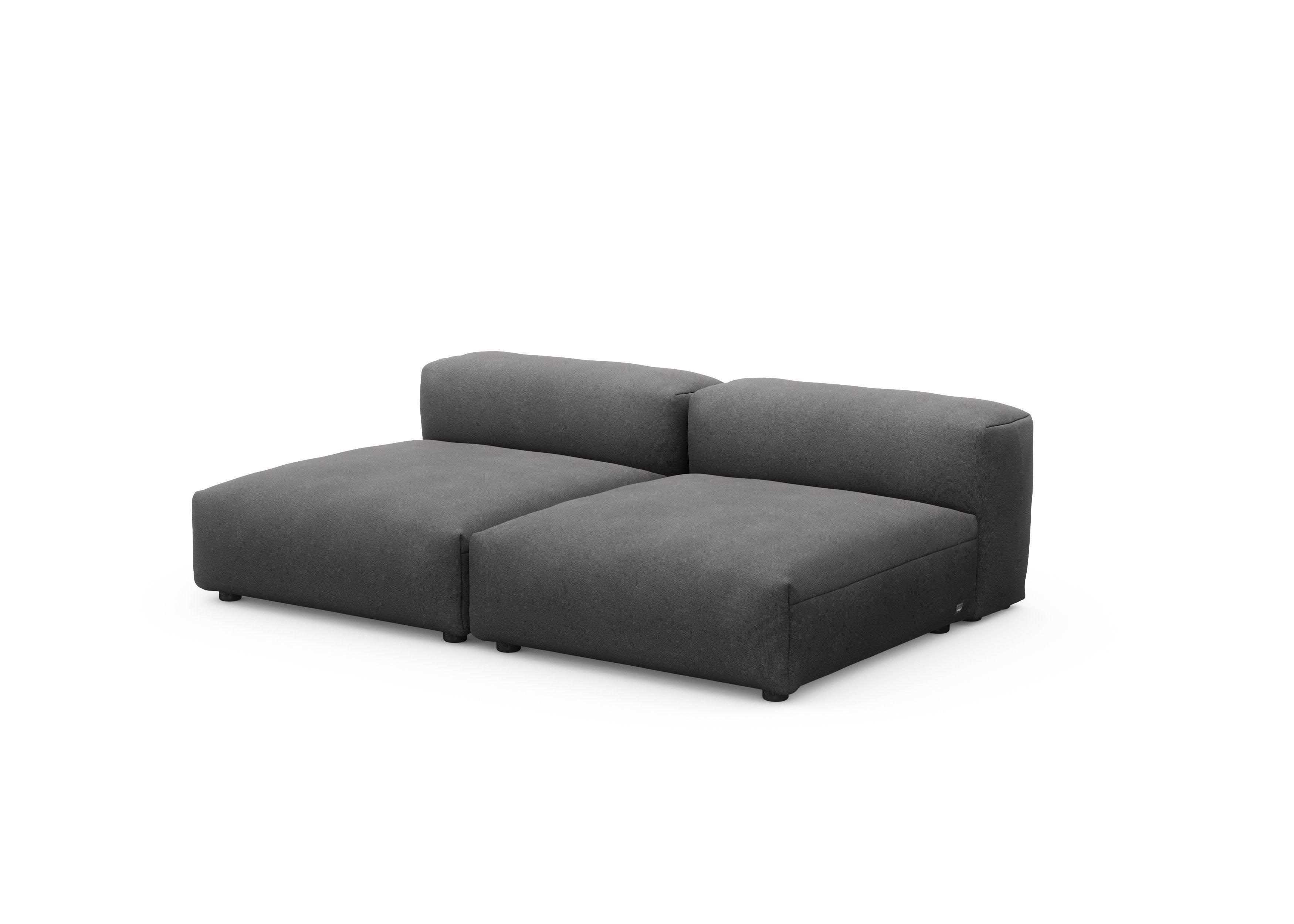 vetsak®-Two Seat Lounge Sofa L Linen anthracite