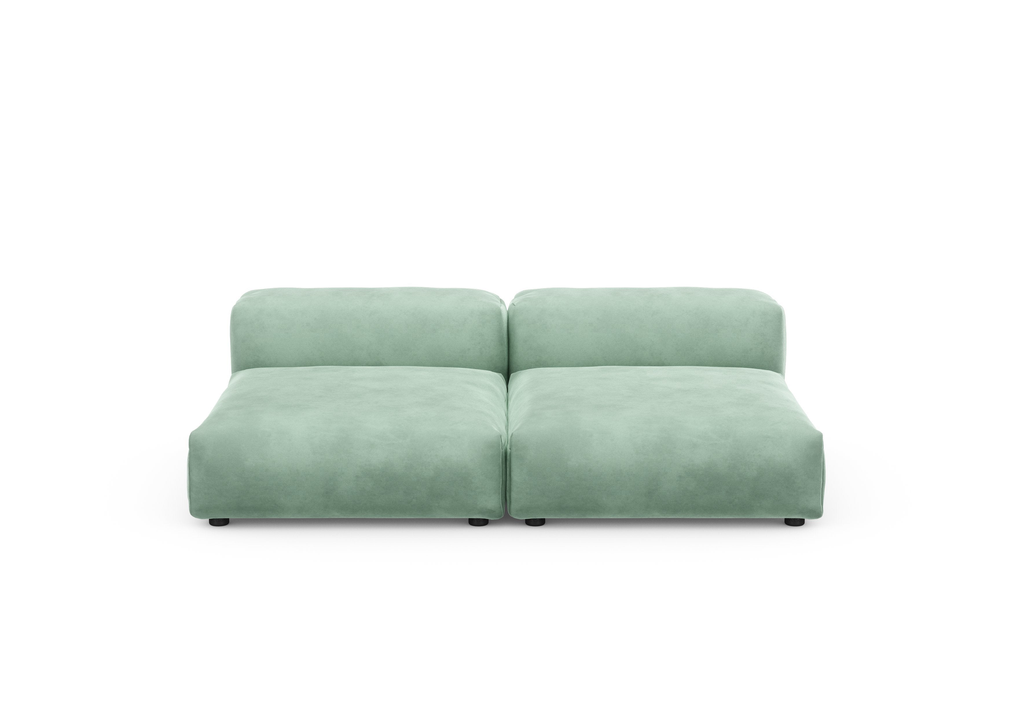 vetsak®-Two Seat Lounge Sofa L Velvet mint