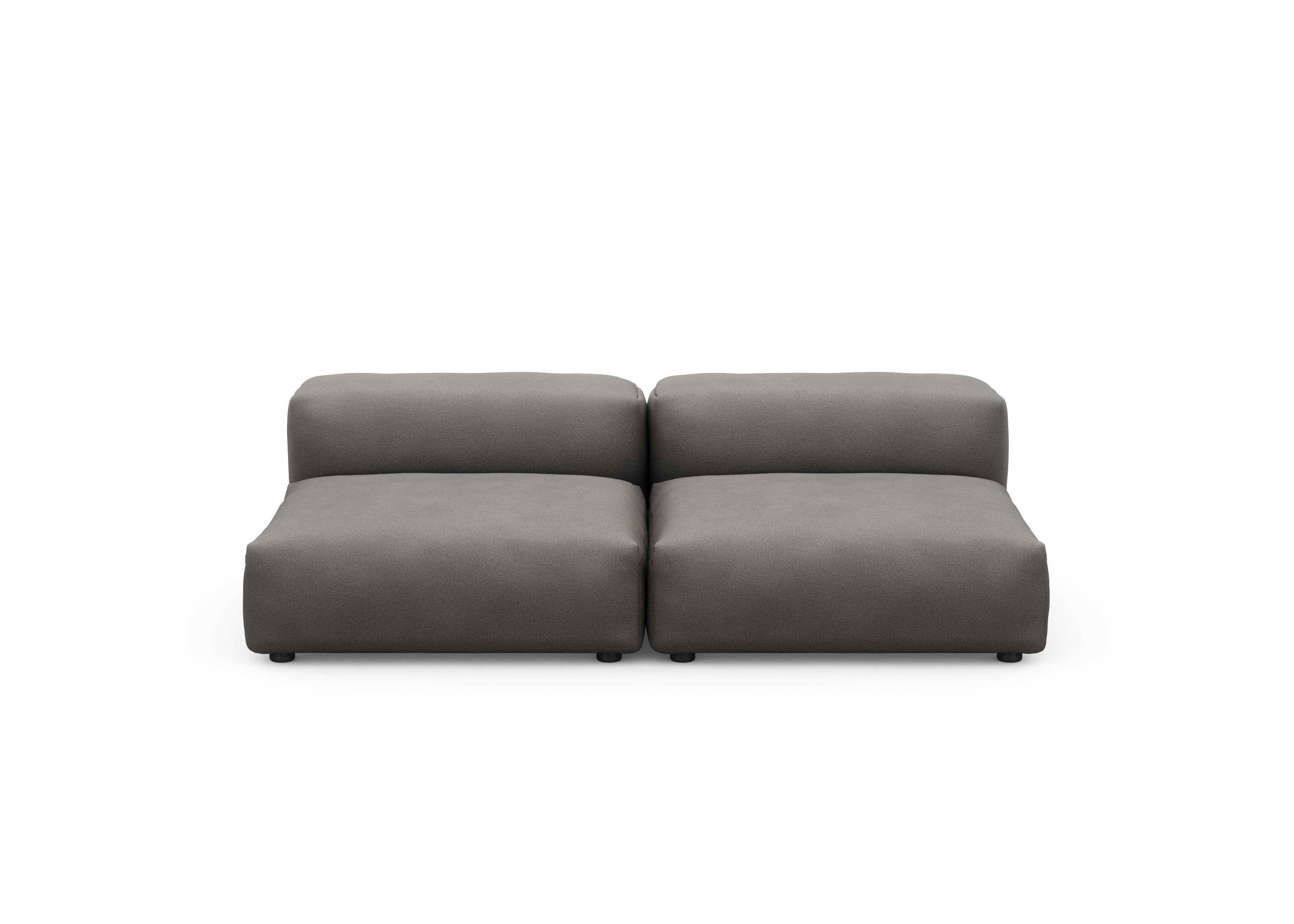 vetsak®-Two Seat Lounge Sofa M Canvas dark grey