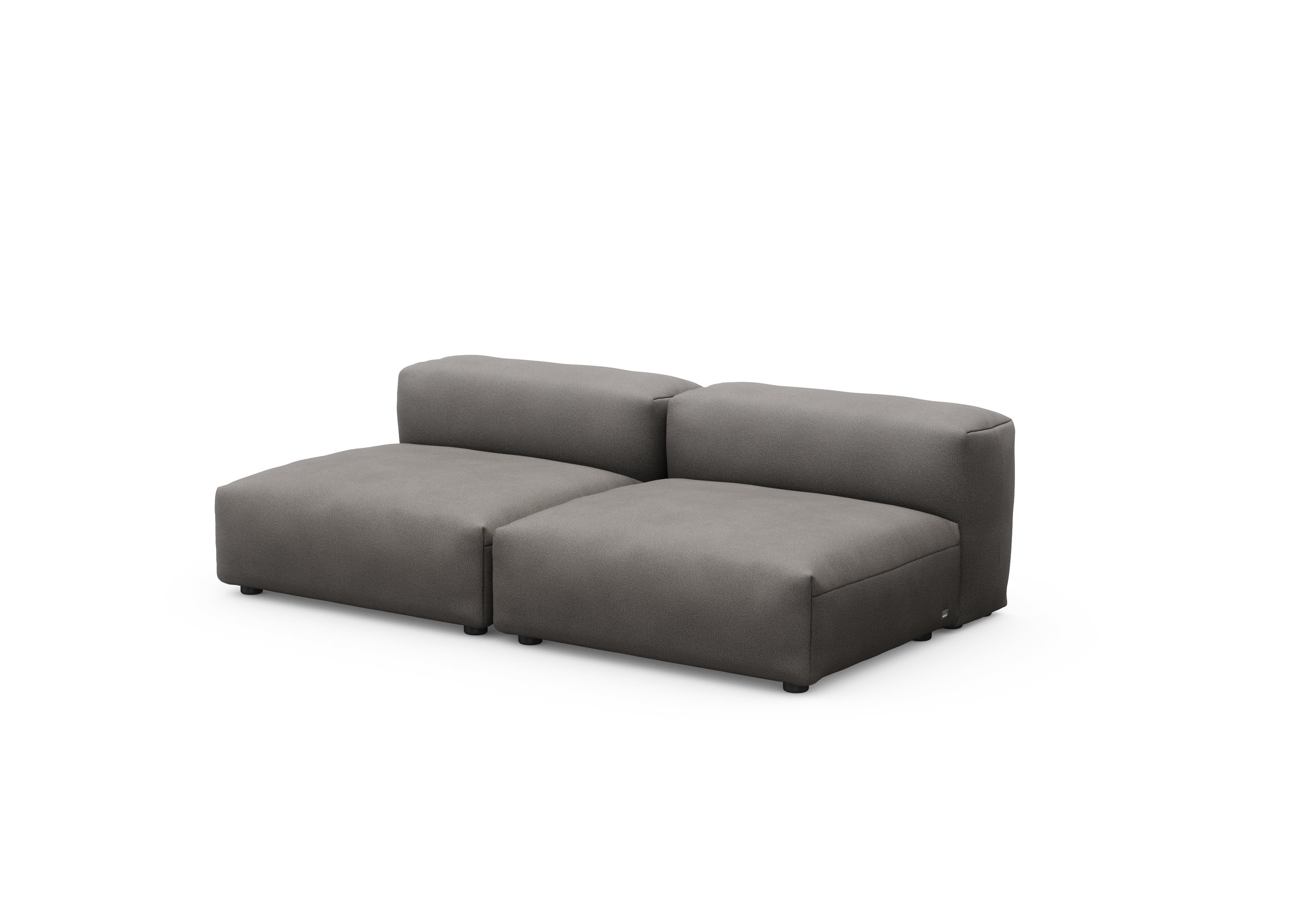 vetsak®-Two Seat Lounge Sofa M Canvas dark grey