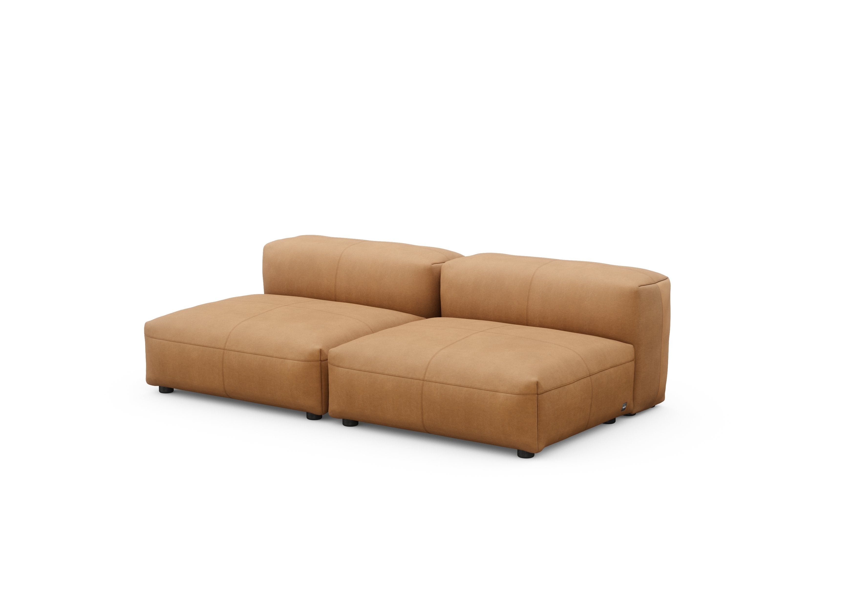 vetsak®-Two Seat Lounge Sofa M Leather brown