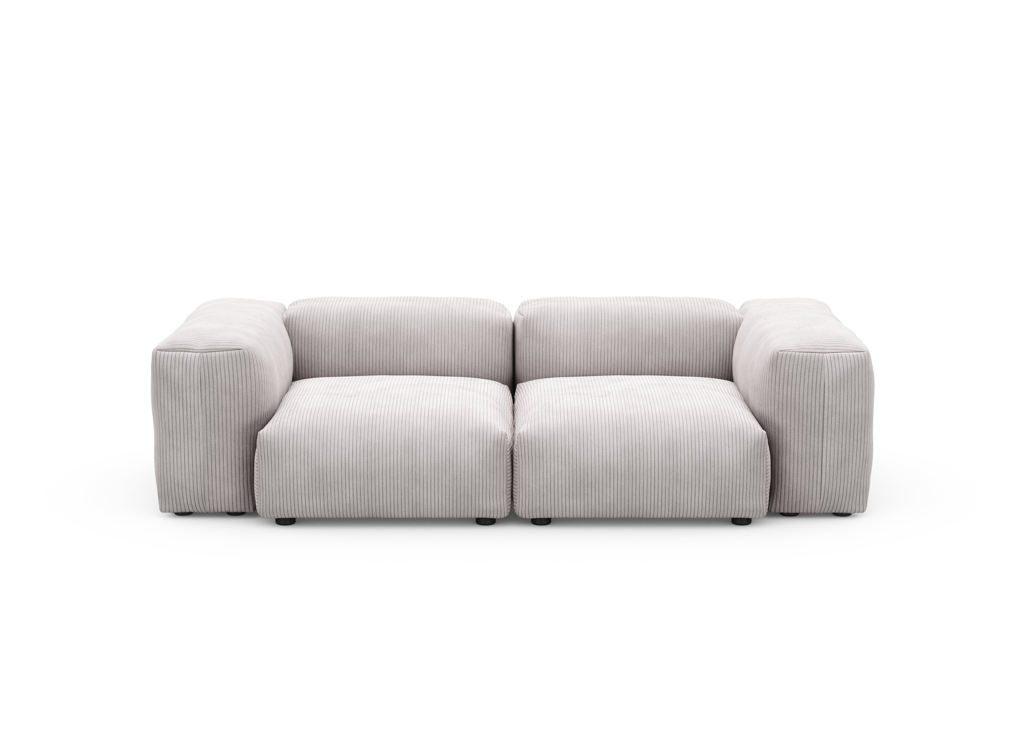 vetsak®-Two Seat Sofa S Cord Velours platinum