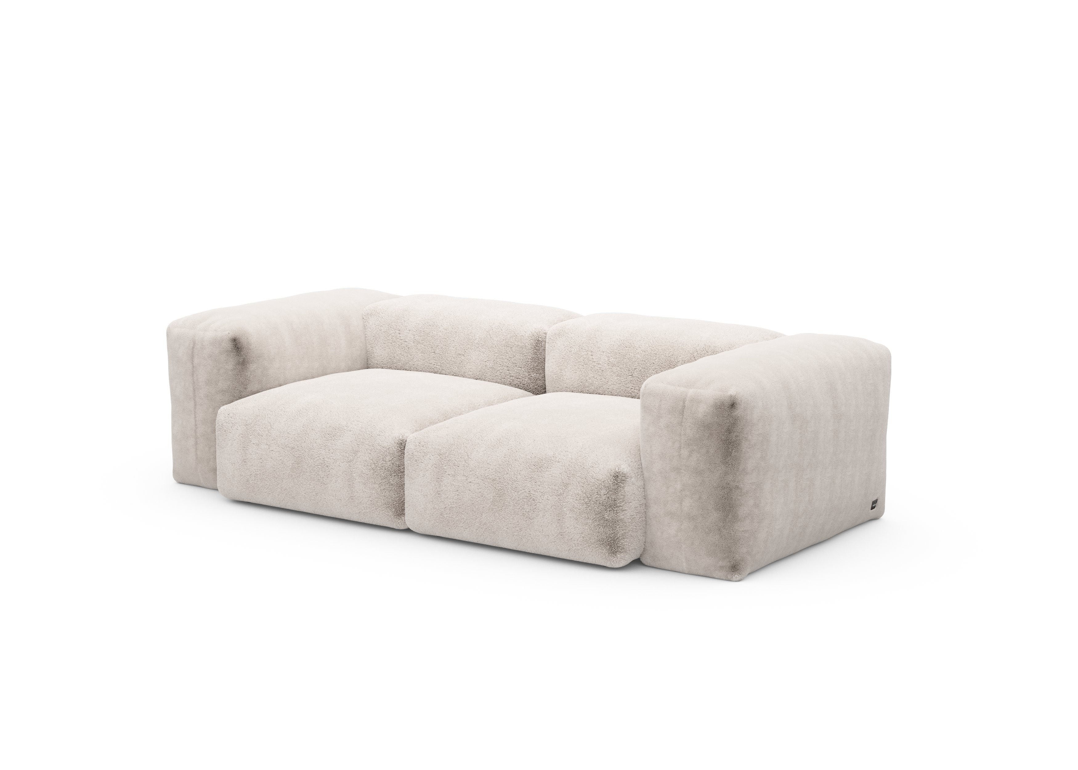 vetsak®-Two Seat Sofa S Faux Fur beige